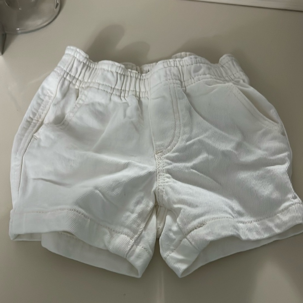 Baby gap white jean shorts